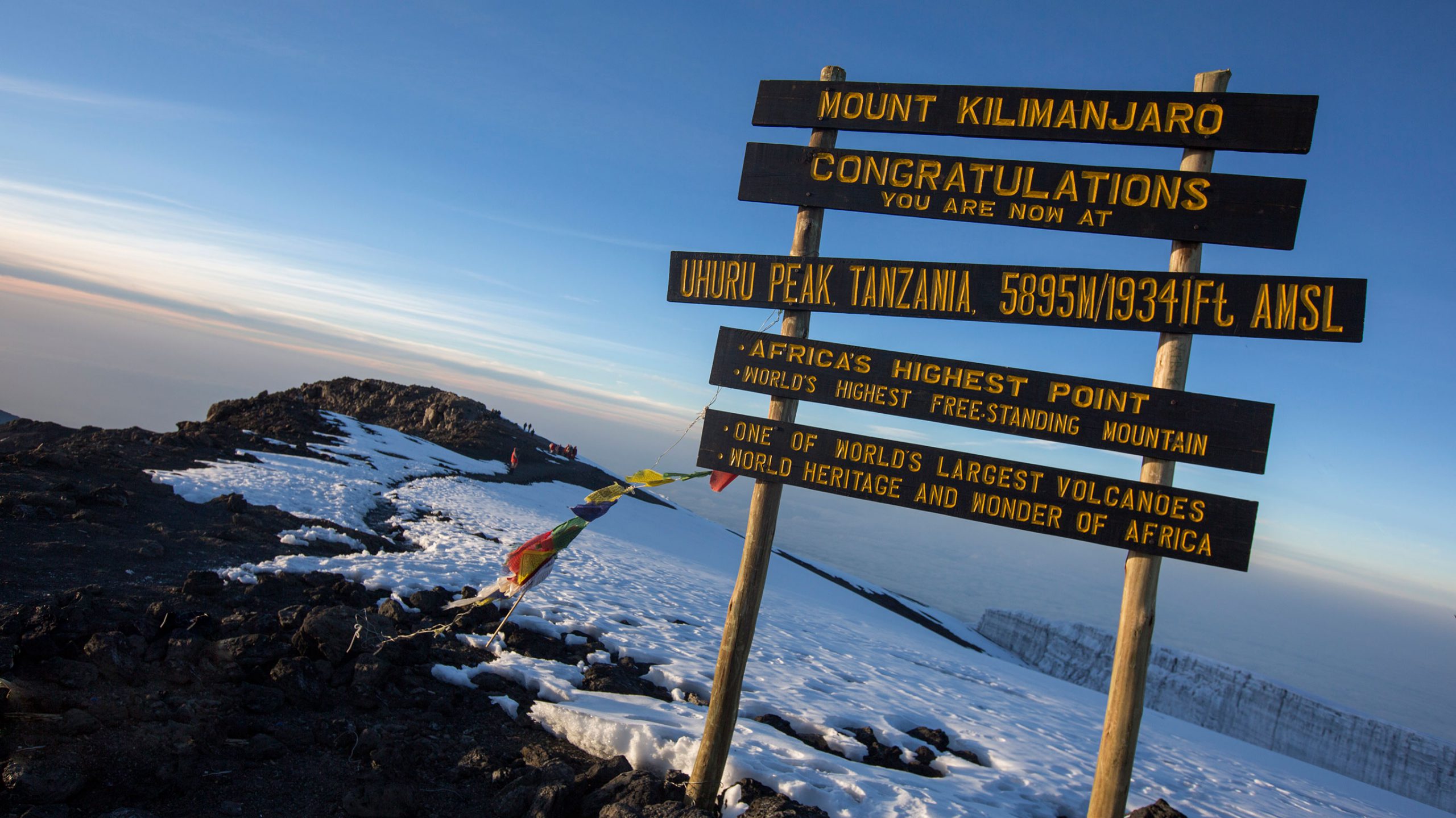 Tanzania-Mt-Kilimanjaro-Summit-Sign-Sunrise